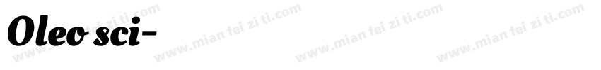 Oleo sci字体转换